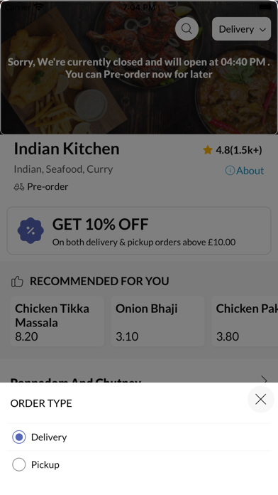 Indian Kitchen Waterfoot Screenshot
