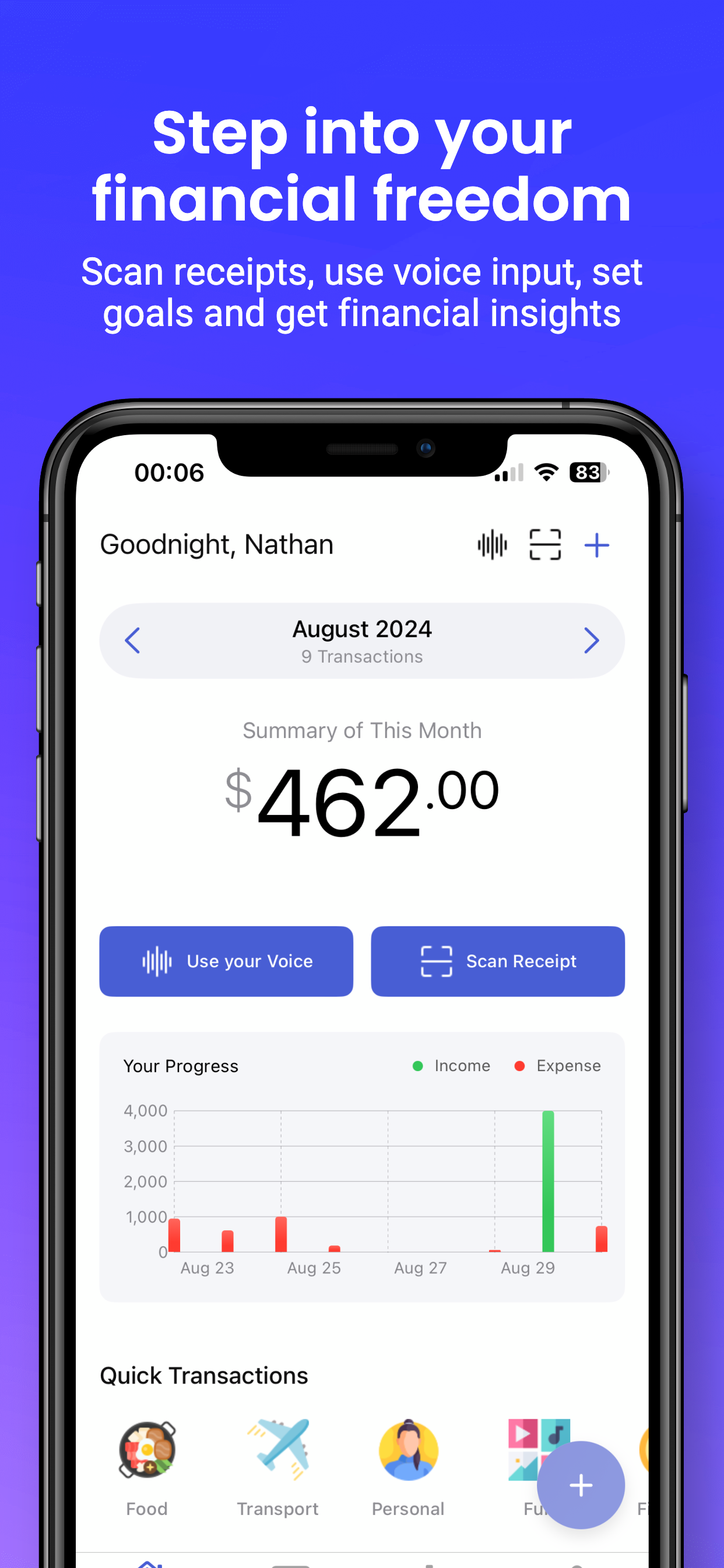 Steady: Money & Budget