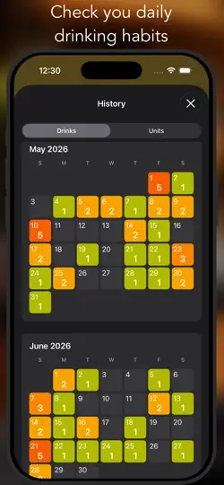 Captura de pantalla de AlcoTap en iPhone 4