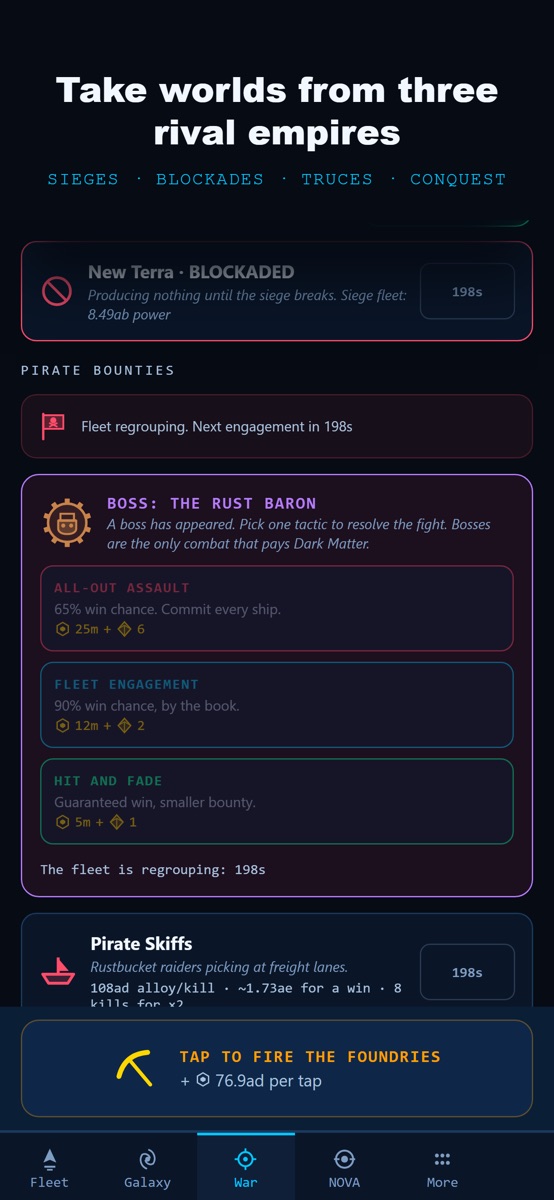 Novafall: Idle Space Empire official gameplay screenshot 6