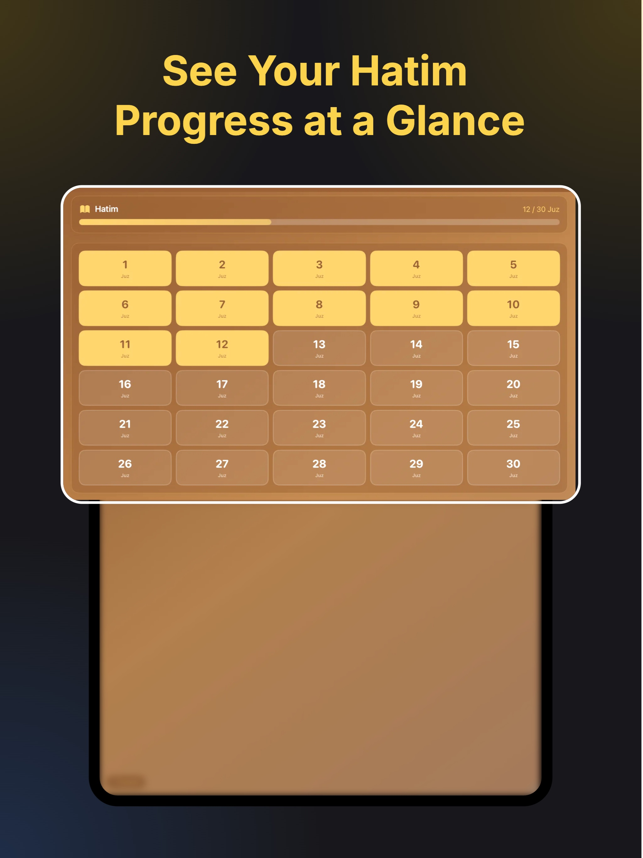 Taraweeh Rakaat Tracker