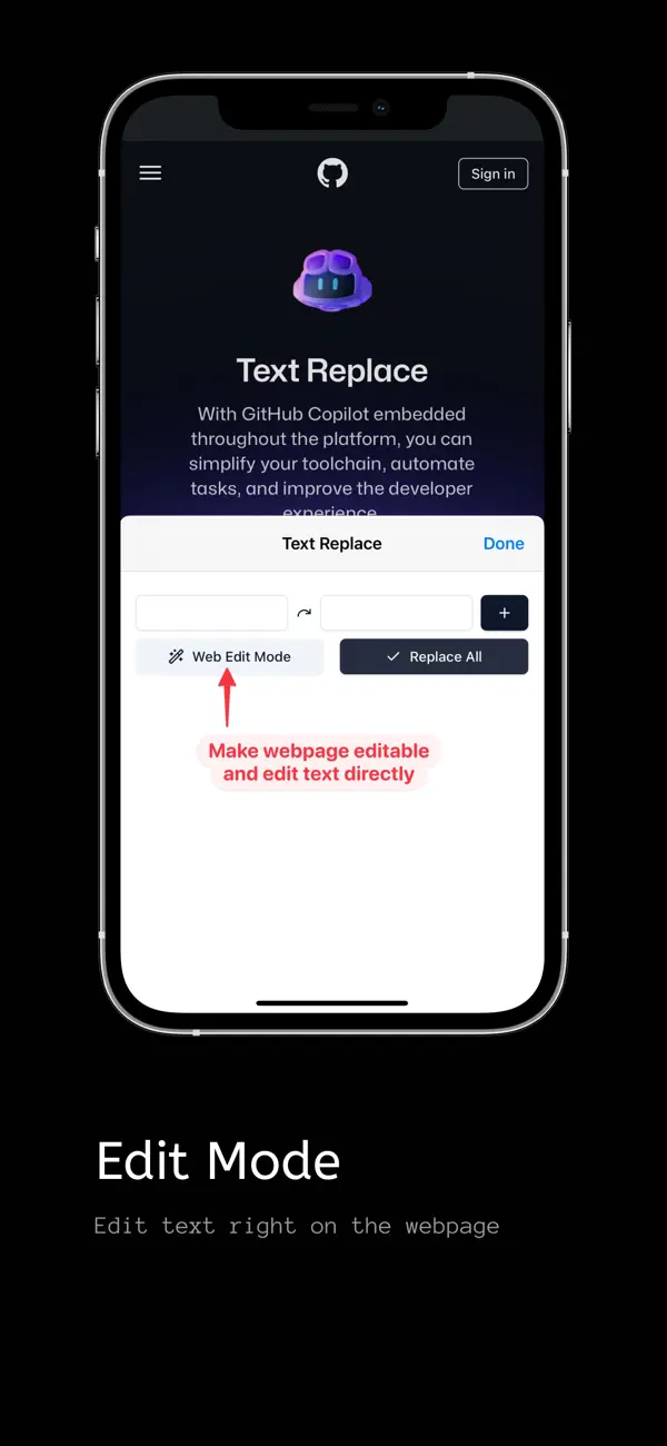 #2. Text Replace (iOS) Podle: 柯铃 靖