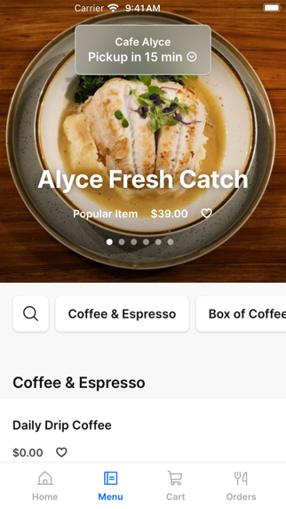 Alyce iPhone screenshot 2 - Food & Drink app