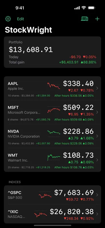 StockWright screenshot 1 of 2