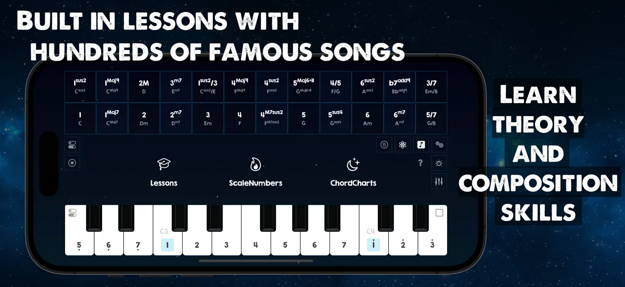 #1. Scale Numbers Piano (iOS) 来自: Scale Degrees LTD