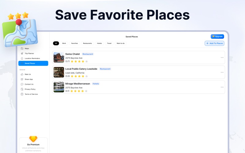 App for Google Maps ・ iPhone screenshot