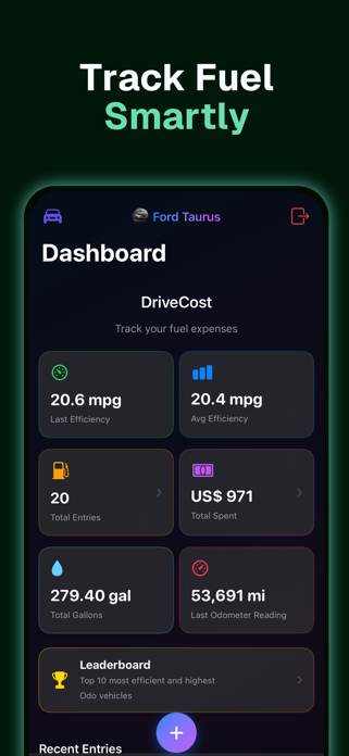 Drive Cost - Mileage Tracker Screenshot 1 of 6