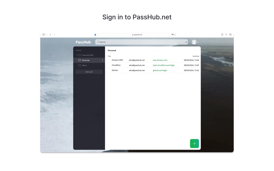 #2. PassHub.net (macOS) By: WWPass Corporation