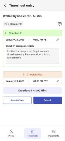 Exxat Faculty iPhone screenshot