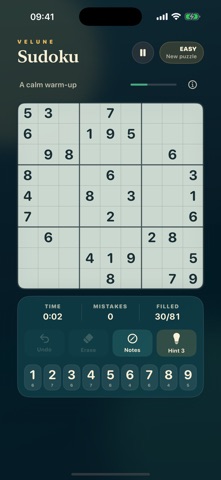 Velune Sudoku screenshot 1