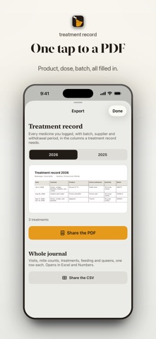 Smokebook: Beekeeping Hive Log のスクリーンショット