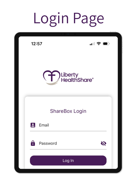 Liberty HealthShare iPad screenshot 1 - Medical app