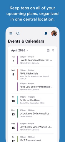 UCLA MyLaw iPhone screenshot