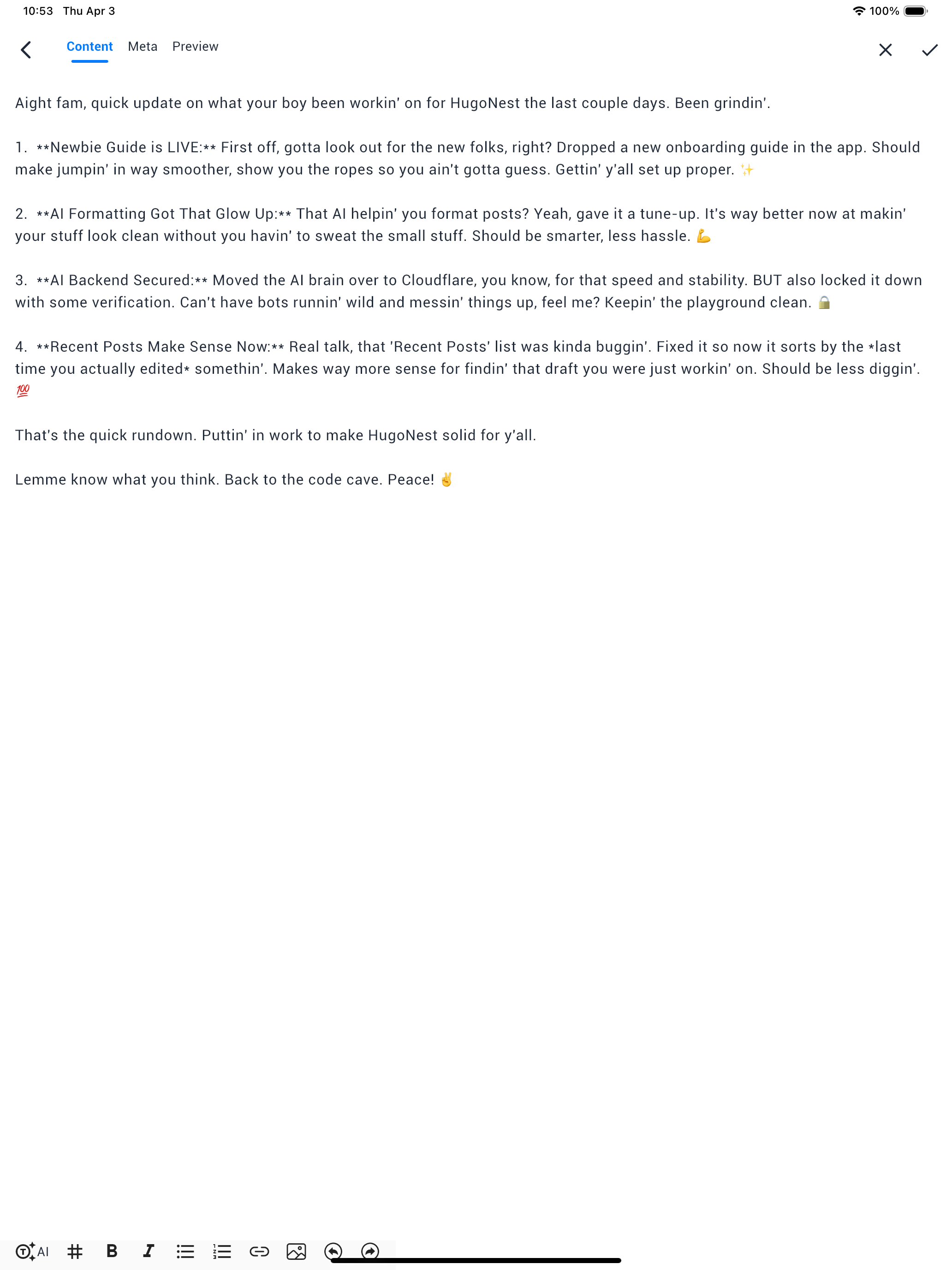Birthday Notes