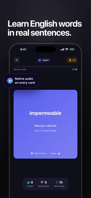 Lingui: Learn English Words screenshot 1