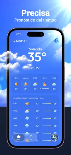 Captura de pantalla de Weatherly:Forecast&Radar en iPhone 2