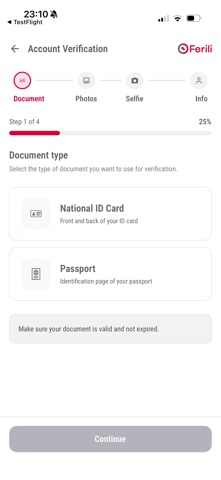 Ferili Customer Application Screenshot 4 of 9