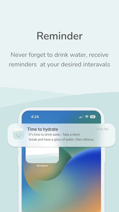 Daily Water Tracker WooMool Screenshot