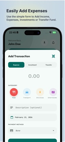 Kosh: Expense Tracker & Budget iPhone screenshot