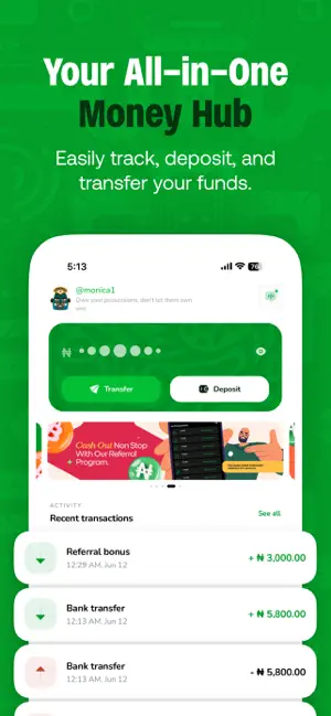 Monica - Pay, Send, Bills screenshot 1