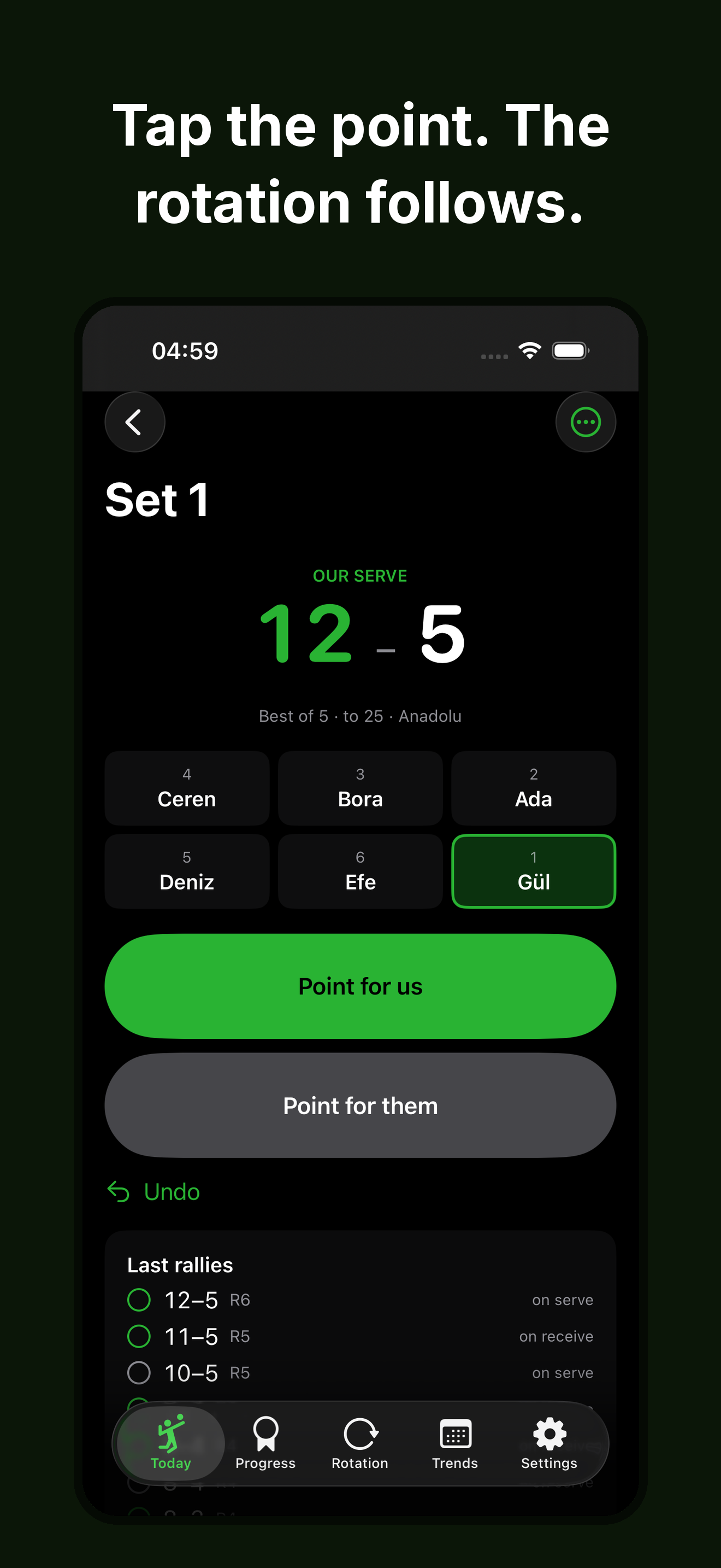 Volleyball Score: Rotations screenshot 3