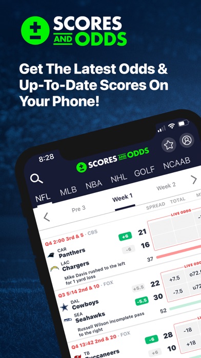 Scores and Odds Sports Betting Screenshot