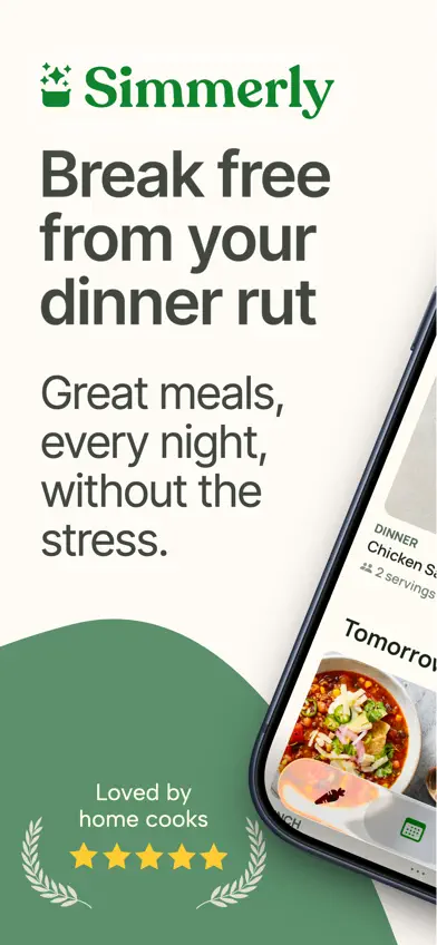 Simmerly: Meal Planner screenshot 1