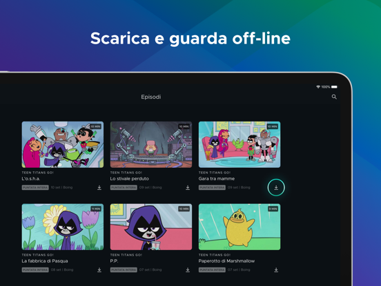 Mediaset Infinity Italia iPad screenshot 8 - Entertainment app