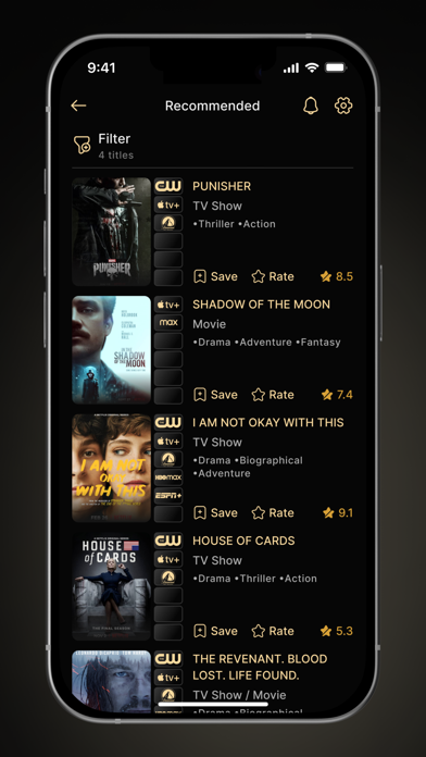 WeWatch! iPhone screenshot 6 - Entertainment app