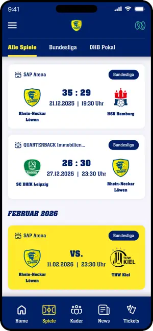 Rhein-Neckar Löwen screenshot 3