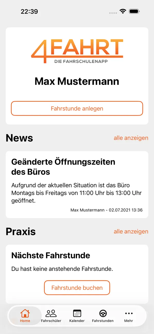 Screenshot #1 pour 4Fahrt Lehrer