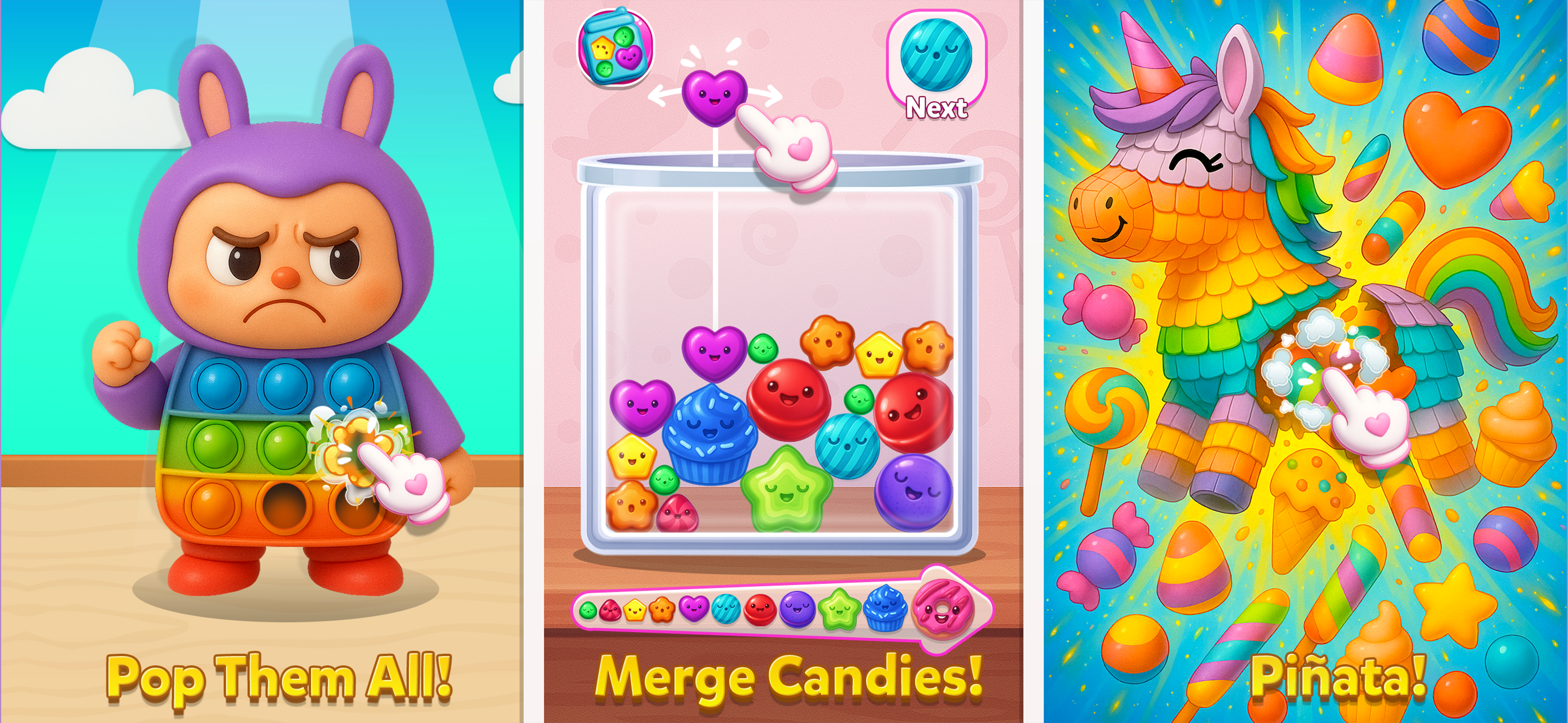 Surprise Toys: Tap, Merge, Pop