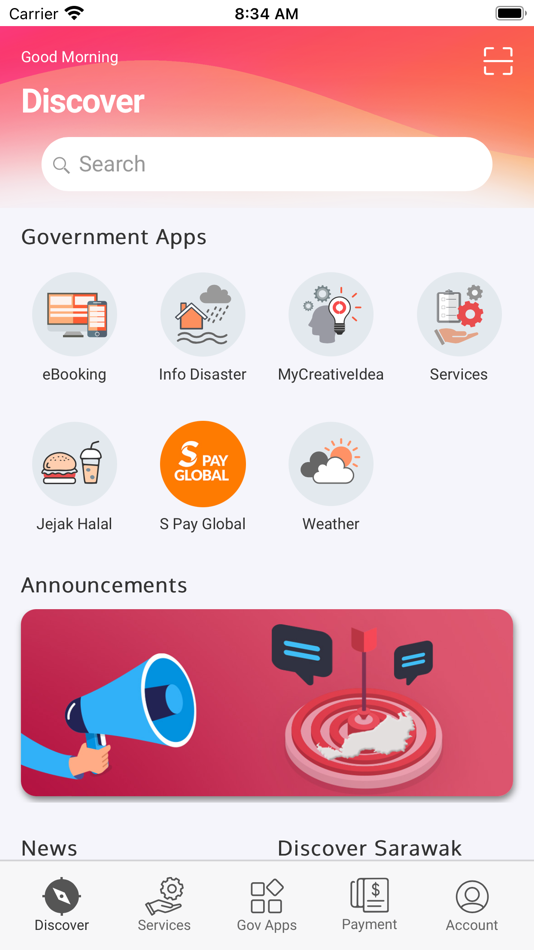 #1. Sarawak Gov App (iOS) Podle: Sarawak State Government