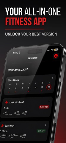 NextRep: Fitness Tracker Screenshot 1 of 7