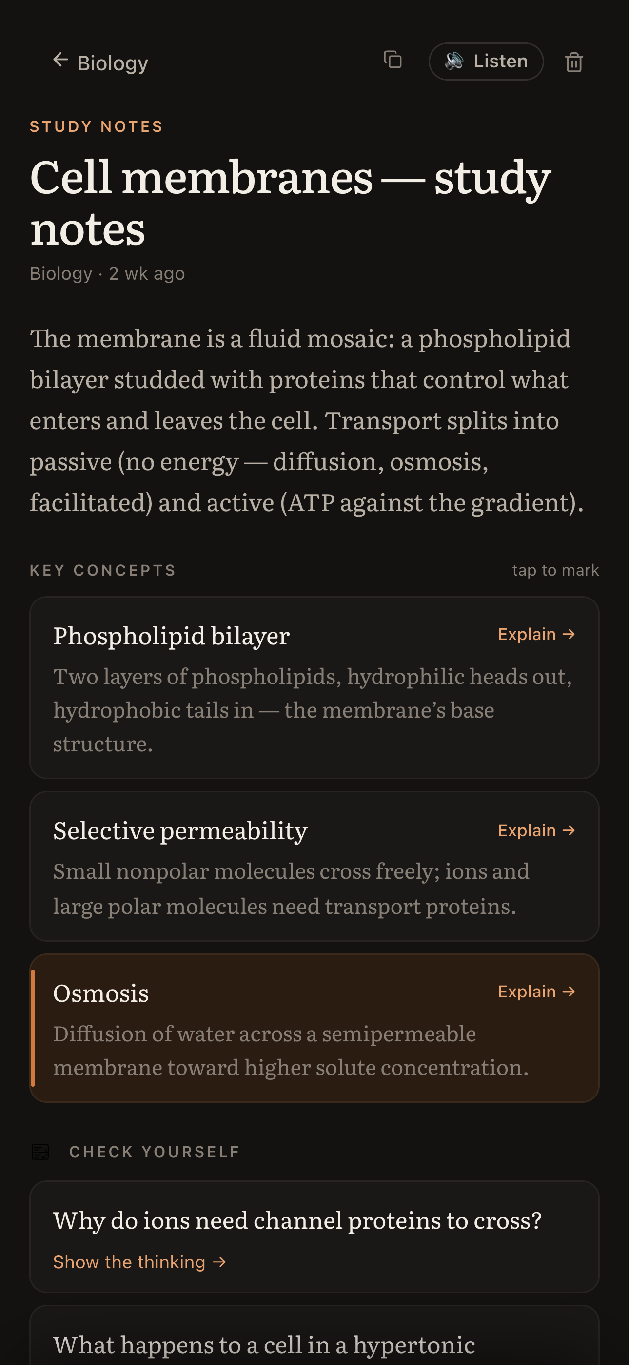 Oriora Study screenshot 3