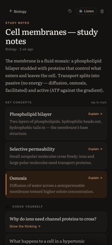 Oriora Study iPhone screenshot