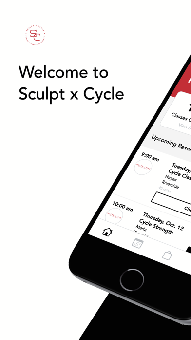 Sculpt x Cycle iPhone screenshot 1 - Health & Fitness app