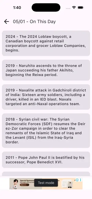 On This Day: History&Birthdays screenshot 3