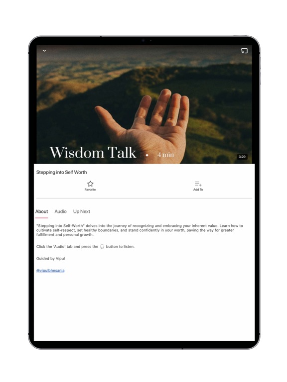 Retreat: Your Daily Retreat iPad screenshot 1 - Health & Fitness app