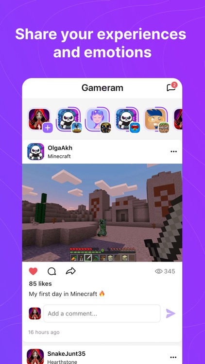 Gameram: Gaming social network