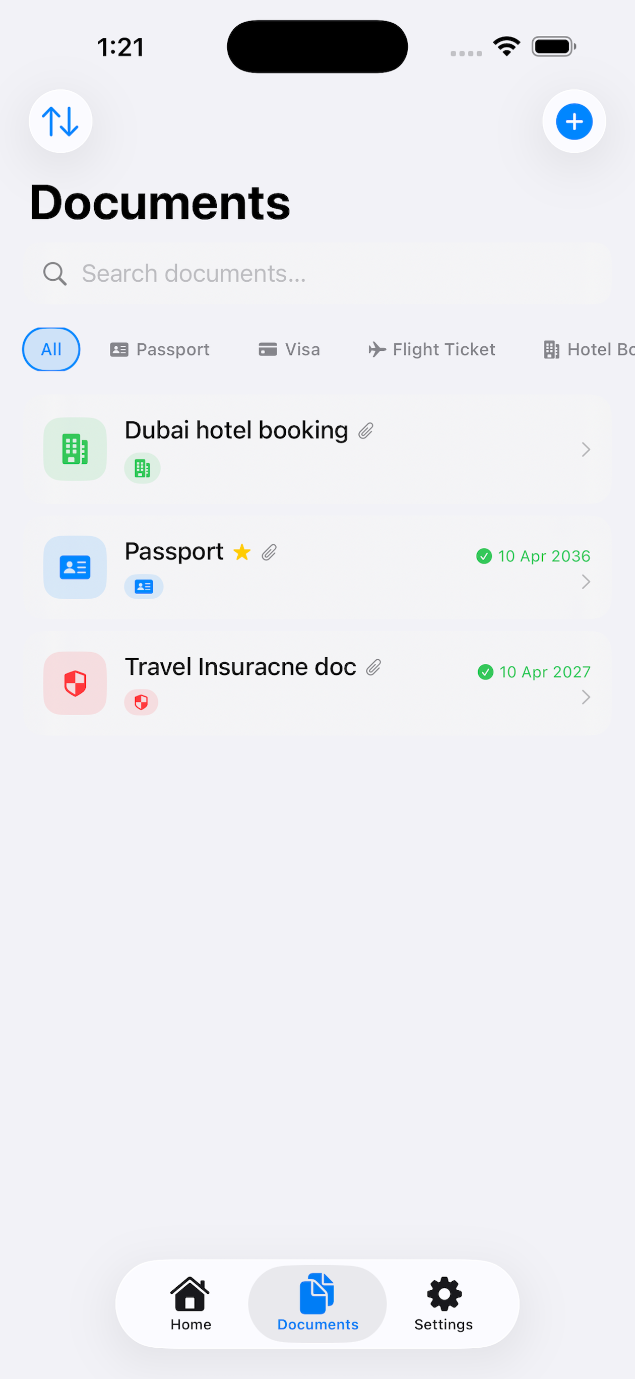 Travel Documents Organizer screenshot 5