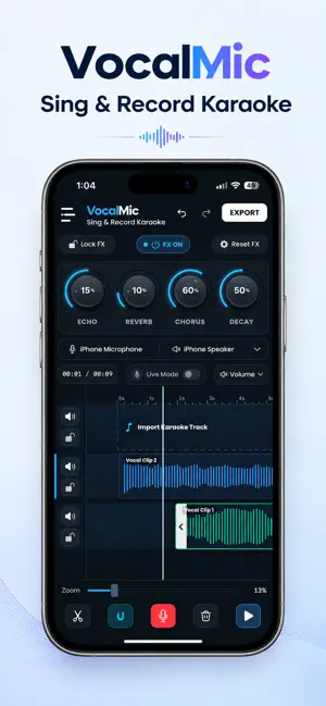VocalMic: Sing, Record Karaoke screenshot 1