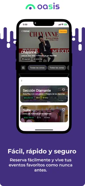 Oasis App: Renta de palcos screenshot 3