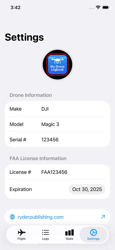 My Drone Log Books screenshot 2