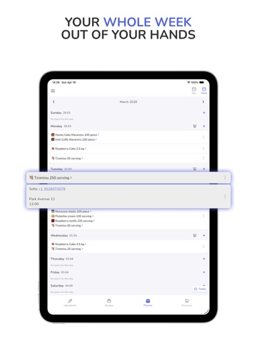 Cookara Recipe Cost Calculator iPad screenshot 7