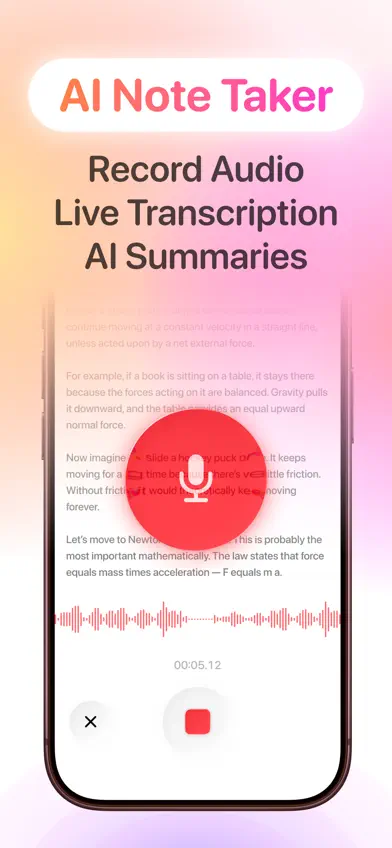 AI Lecture Note Taker screenshot 1