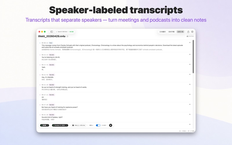 Lorqa - Local AI Translator iPhone screenshot