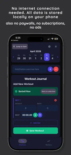 OpenHand: Gym Journal screenshot 2