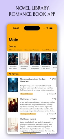 Romance Stories - Novel Reader Screenshot 2 of 4