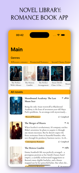 Romance Stories - Novel Reader Screenshot 2 of 4